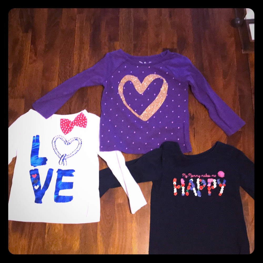 Toddler girl 2T long sleeve tees